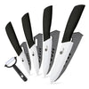 4 High grade ceramic kitchen knives + free peeler